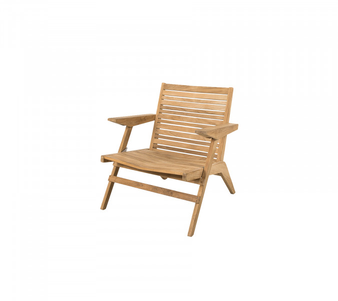 Flip lounge stol iz tikovega lesa (54070T)